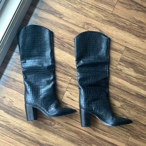 SCHUTZ Maryana Point Block Heel Boots